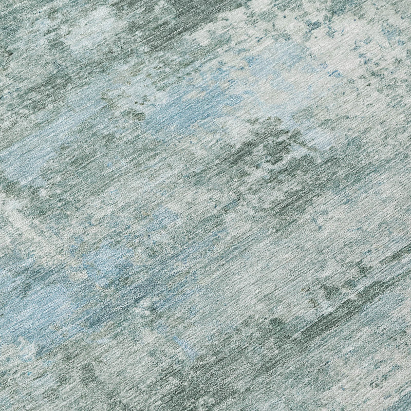 Machine Washable Indoor/Outdoor Kerwin ACN2370 Abstract Rug, Rectangle 5' x 7'6"