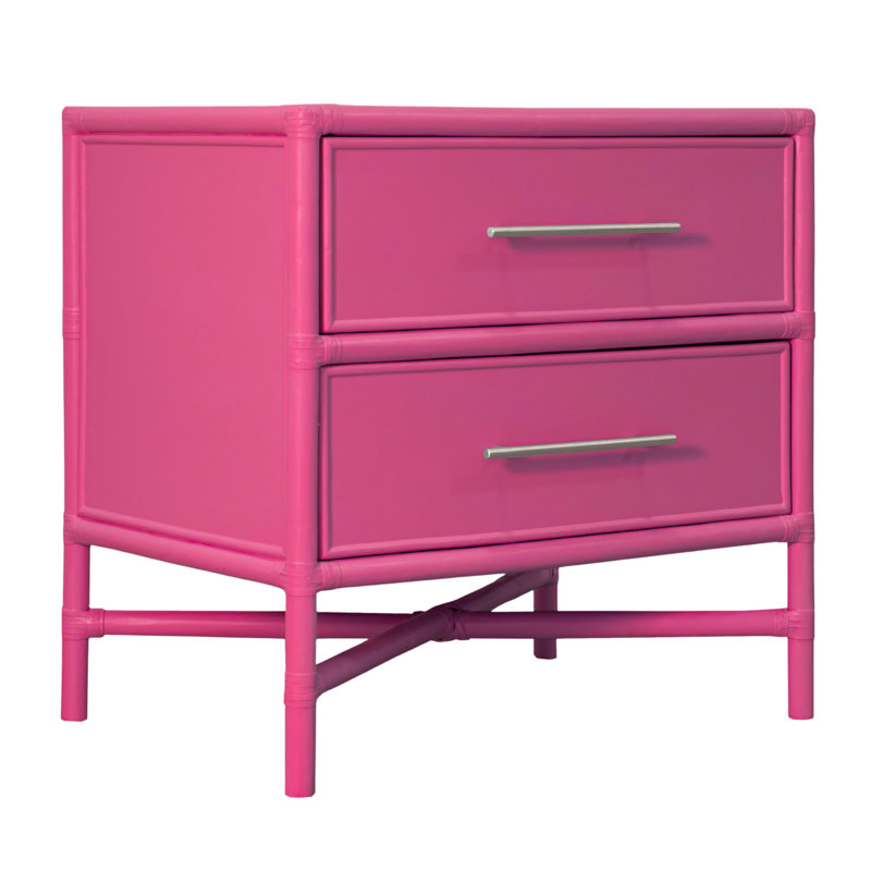 Venice 2 - Drawer Nightstand, Hot Pink