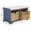 Banc de rangement rembourré à casiers Briananthony-889958076