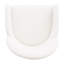 Ensemble de 2 chaises avec accoudoirs en tissu Jayla blanc / or mat