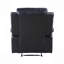Fauteuil inclinable souple, fauteuil inclinable électrique en cuir synthétique noir Eilbra