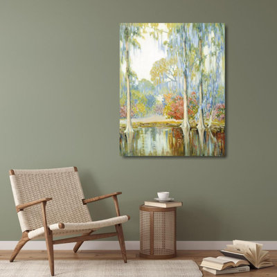 "Magnolia Gardens" by  Alfred Hutty - Gallery Wrap Canvas Wall Art