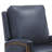 Liauro 32.3" Wide Genuine Leather Manual Push Back Recliner with Solid Wood Handrail-1636698621