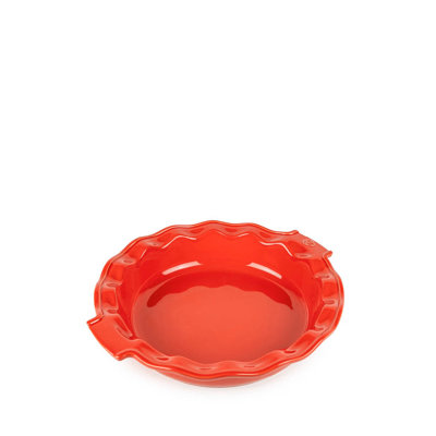 Appolia 12 Inch Ceramic Pie Dish Red