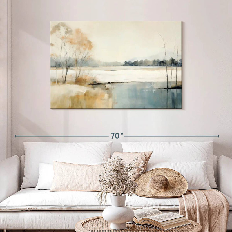 Alvord Serene River Landscape VI, H 30 po x l 45 po