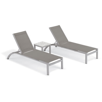 Argento And Travira Outdoor Chaise Lounge