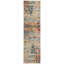 Tapis abstrait bleu sarcelle / orange Harrill-799237403