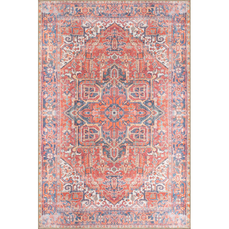Tapis décoratif lavable à motif traditionnel, Sous-tapis rectangulaire 4 pi 7 po x 6 pi 7 po inc