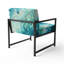 Chaise d'appoint rembourrée Turquoise Tranquility-1870250505