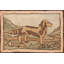 Antique American Hooked Dog Rug American Multicolor 1940s Multicolor