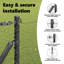 Vidaxl Hexagon Fence Steel-114621842-114621852