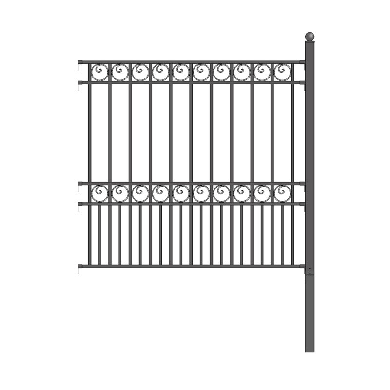 Panneau de clôture en acier sans assemblage h 5 pi. x l 5,5 pi. diy Paris