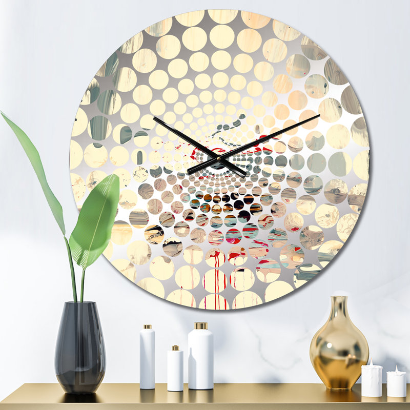 Napavine - Horloge murale peinture abstraite, Petit