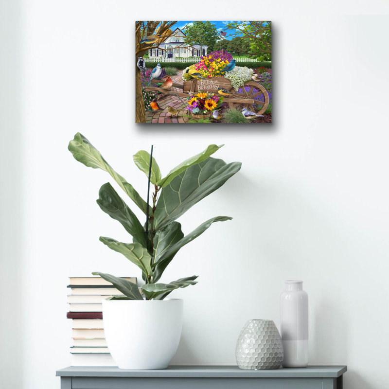 Art mural en verre B and B Birds 1-4 'par Bigelow, H 12 po x l 16 po x P 0,13 po