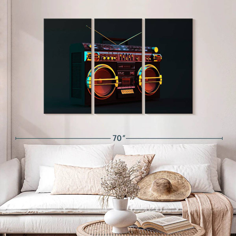 Abarca Modern Boombox, 32" H x 50" W