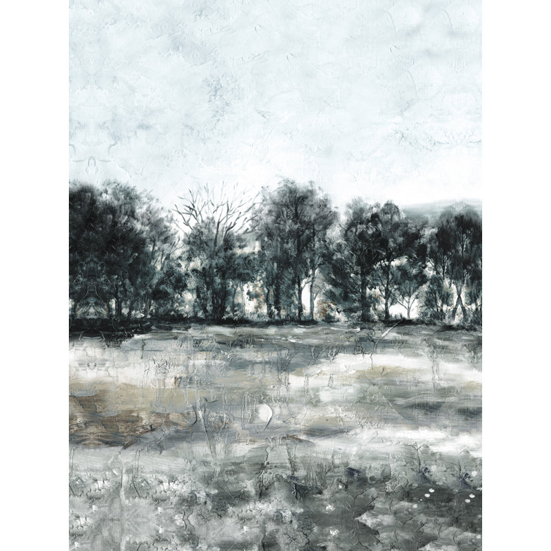 Winter Forest Trees - Wrapped Canvas Print, 16" H x 12" W  
