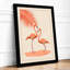 Flamingos Under Palm Tropical - Framed Print-1926843568-1926843582