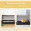 Maison pour animaux surélevée: auvent pliable, pour petits animaux de taille moyenne, intérieur / extérieur, lit superposé à café - hauteur réglable,