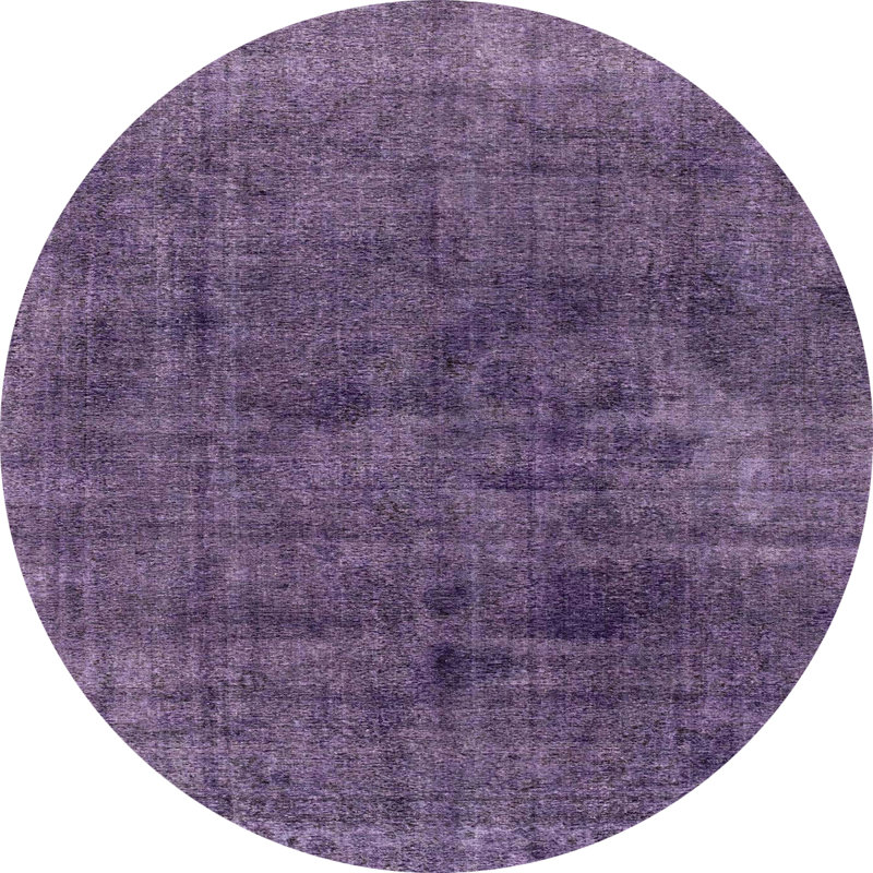 Tapis multicolore à motif abstrait Margery, Rond 4 pi