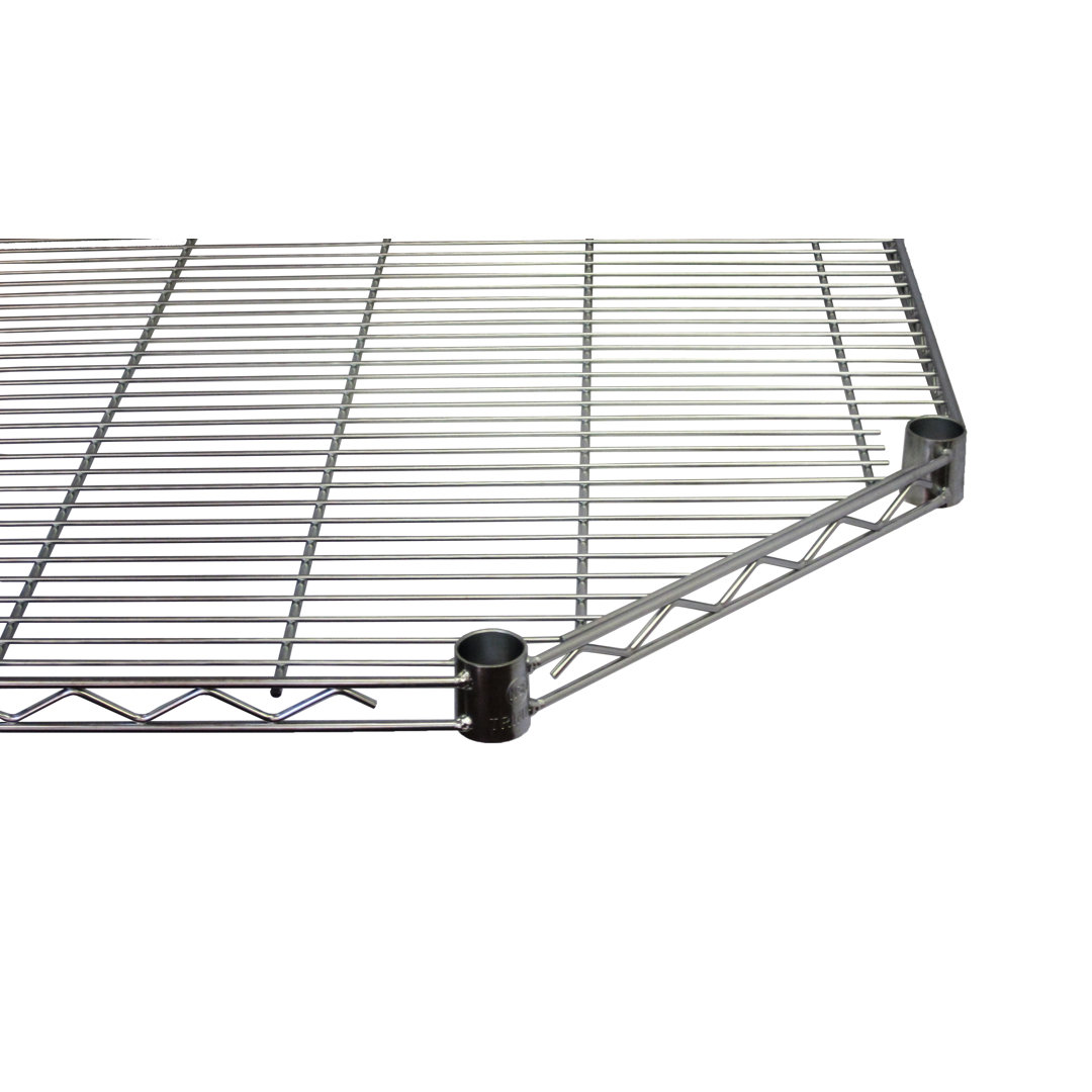 TRINITY 27 in. W X 18 in. D Individual NSF Chrome Corner Wire Shelf Trinity