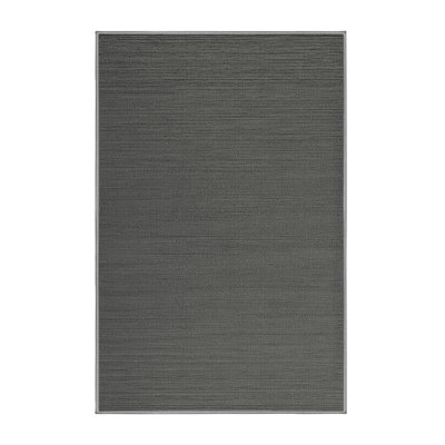 Machine Washable Solid Brown Area Rug