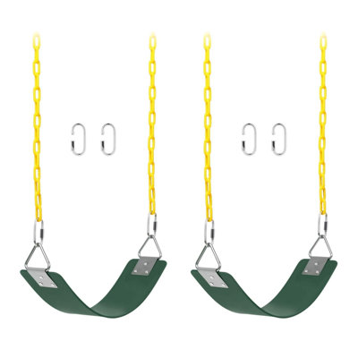 Swing Seat Sets With 66 Inch Anti-rust Chains (2 Packs)