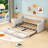 Twin XL Upholstered Daybed with 2 Drawers-832310834