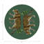 Leopard Seeing Double Vegan Leather Round Coasters-106731600