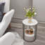 Attenborough 2 Tier Round Faux Marble Side Table