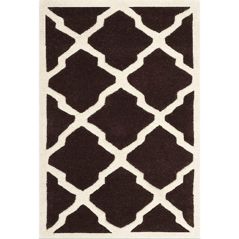 Carolene Hand Tufted Wool Geometric Rug, Rectangle 2' x 3'