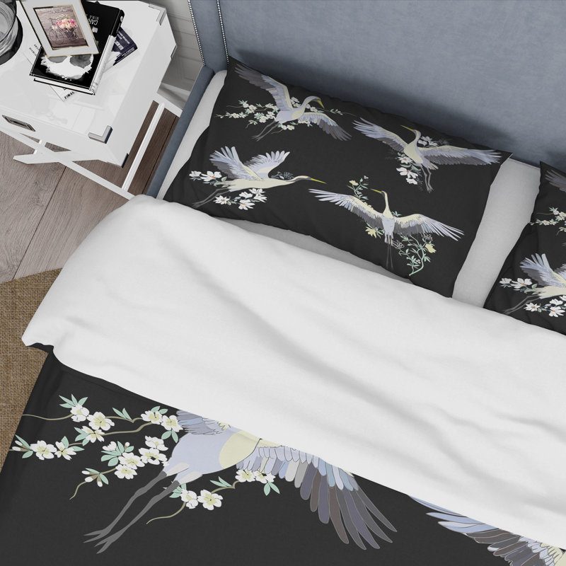 Black Microfiber Duvet Cover Set, King Duvet Cover + 2 King Shams