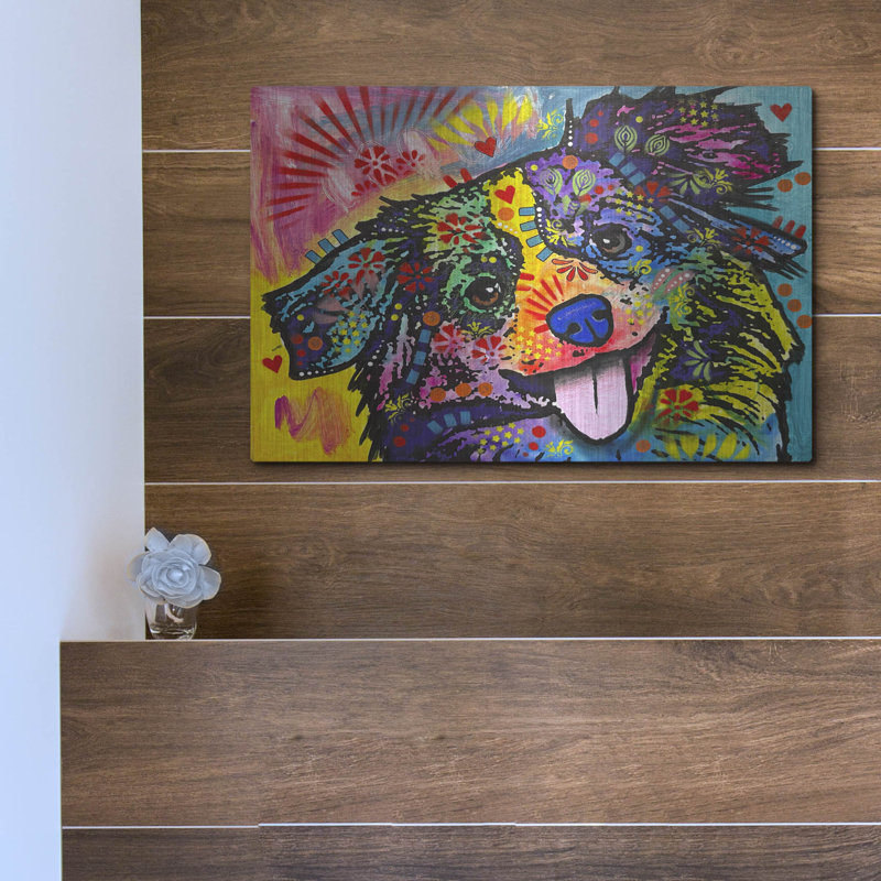 " Fuzzy Pupper " by Dean Russo, 12" H x 16" W