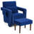 Aidenjohn Upholstered Armchair with Ottoman-1540155418
