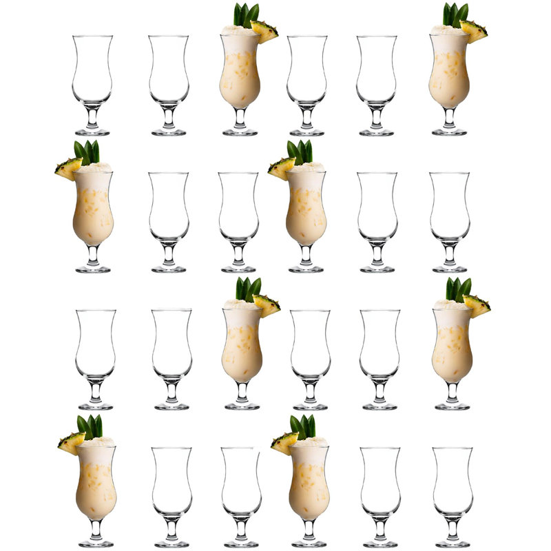 390ml Hurricane Glass Set
