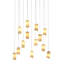 Amorphic 13 - Light Porcelain Pendants Rectangular Chandelier-124934855-124934857