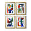 Colorful Shapes I " Colourful Shapes I " 4 - Pieces
