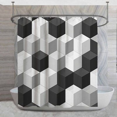 Rideau de douche Cube