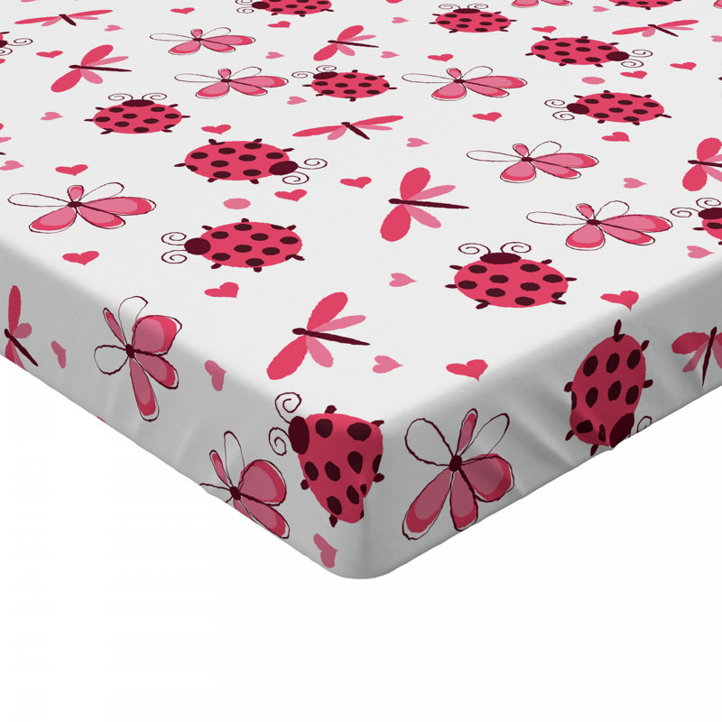 Microfiber Floral Fitted Sheet, Full Fitted Sheet
