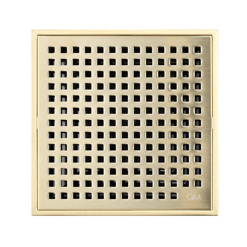 6'' W Grid, Satin Gold