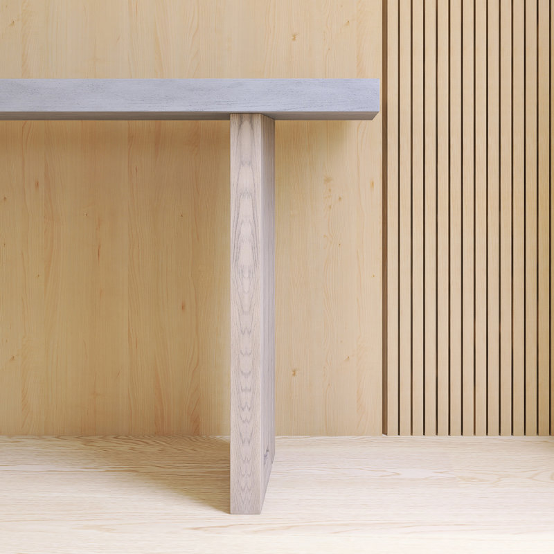 Console 59,00 "avec formes latérales distinctives, Brun
