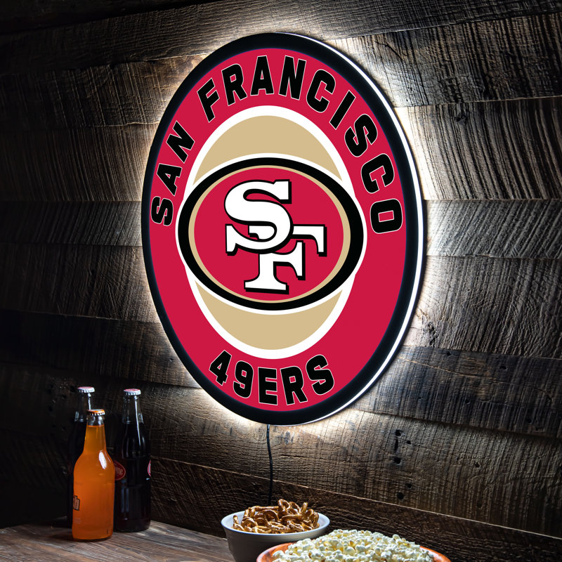 Plaque murale lumineuse NFL, 49ers de San Francisco
