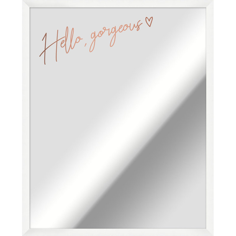 Hello Gorgeous Rose Mirror 1 Print by Nathan Turner