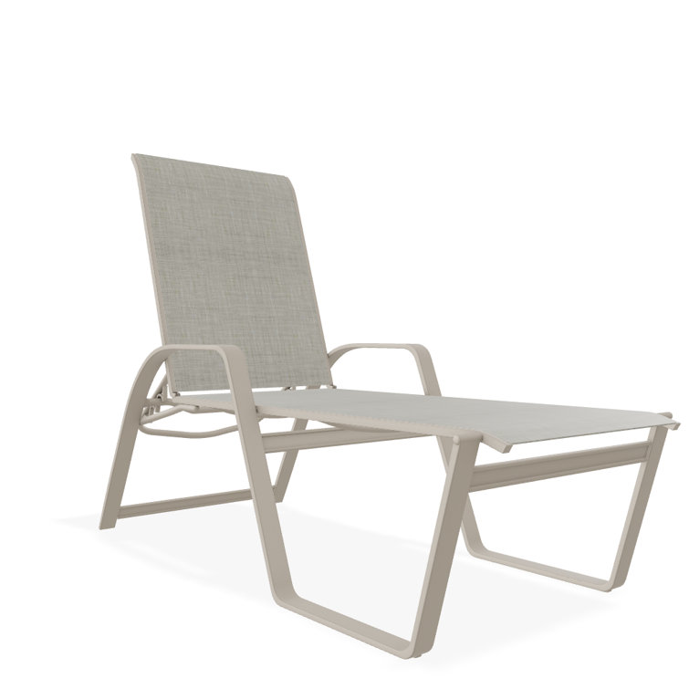 Holna Outdoor Rust-Resistant Metal Chaise Lounge