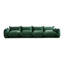 Ensemble de canapé modulaire rembourré en tissu de chenille 4 pièces Cath Kavia-869633930
