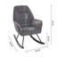 Frosted Velvet Rocking Chair
