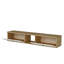 Meuble télé mural moderne, chêne saphir et blanc, 59,1 po x 10,0 po x 15,6 po | 100% panneau de particules enduit de mélamine, épaisseur: 0,7 pouce | Design élégant et fonctionnel pour le salon et les espaces de divertissement-1688940832