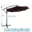 Parasol lumineux à énergie solaire à DEL-588051221