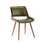 Basil Faux Leather Mid-Century Dining Chair-1850537519