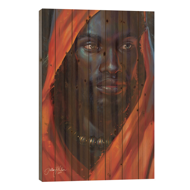 «Crystalline On Wood» par Hillary D Wilson, impression graphique, H 40 po x l 26 po x P 1,5 po