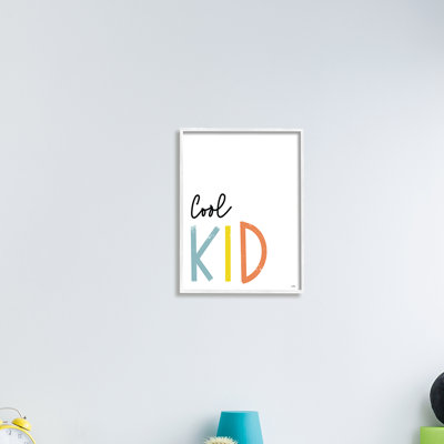 «Cool Kid Text Minimal Red Yellow Blue» par Elizabeth Medley - Art textuel